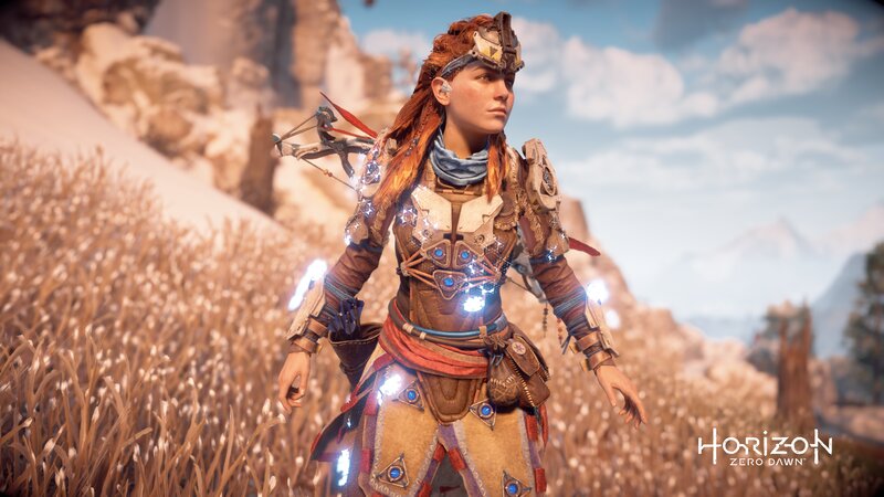 Female Warrior in Armor — Brown, Serene