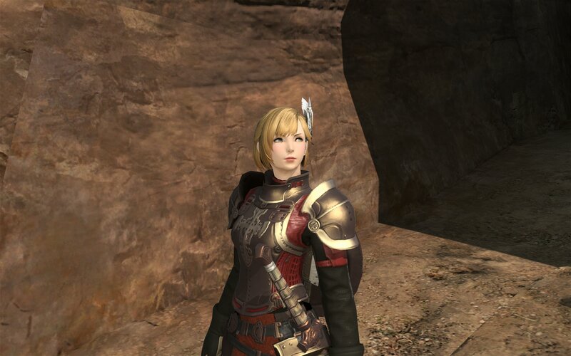 Female Warrior in Armor — Brown, Serious