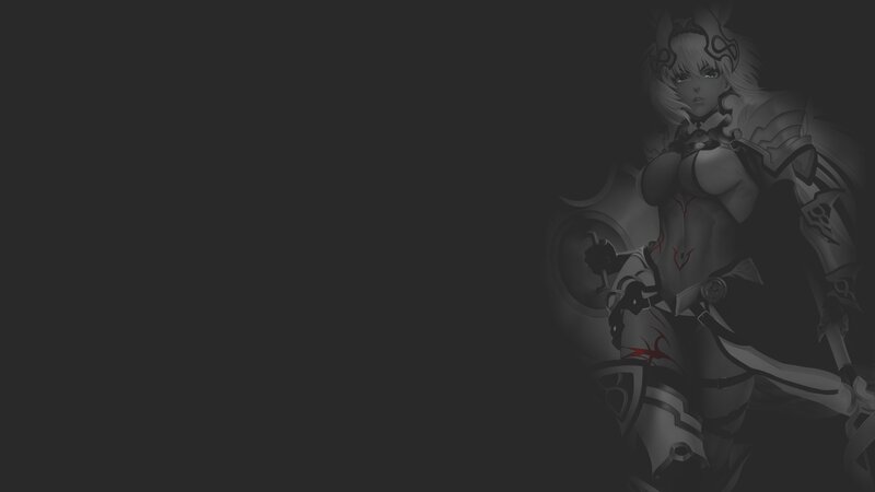 Female Warrior in Armor — Gray, Dramatic, Digital Art, Sword, Shield