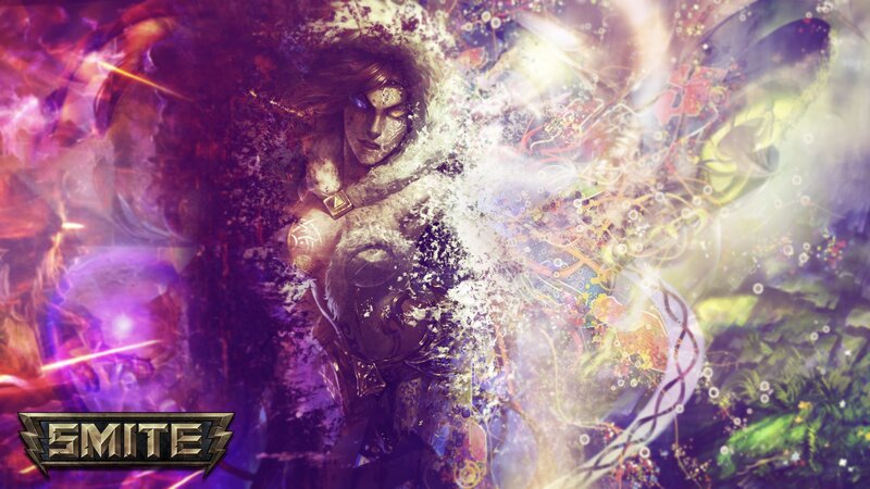 Female Warrior in Armor — Purple, Dramatic, Digital Art, Magic