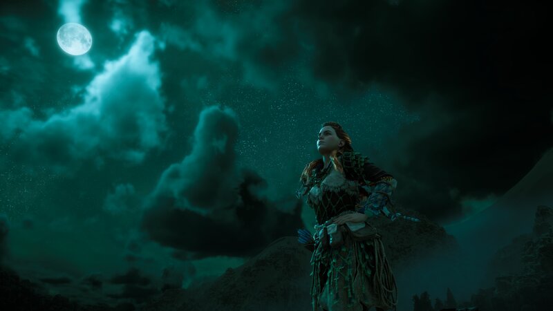 Female Warrior in Armor — Teal, Dramatic