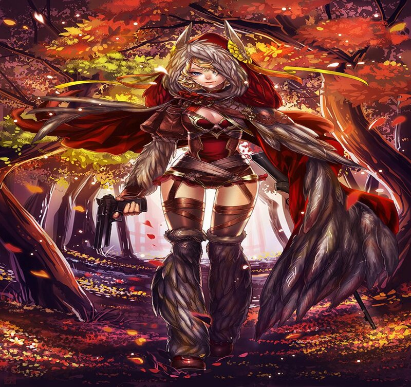 Female Warrior in Autumn