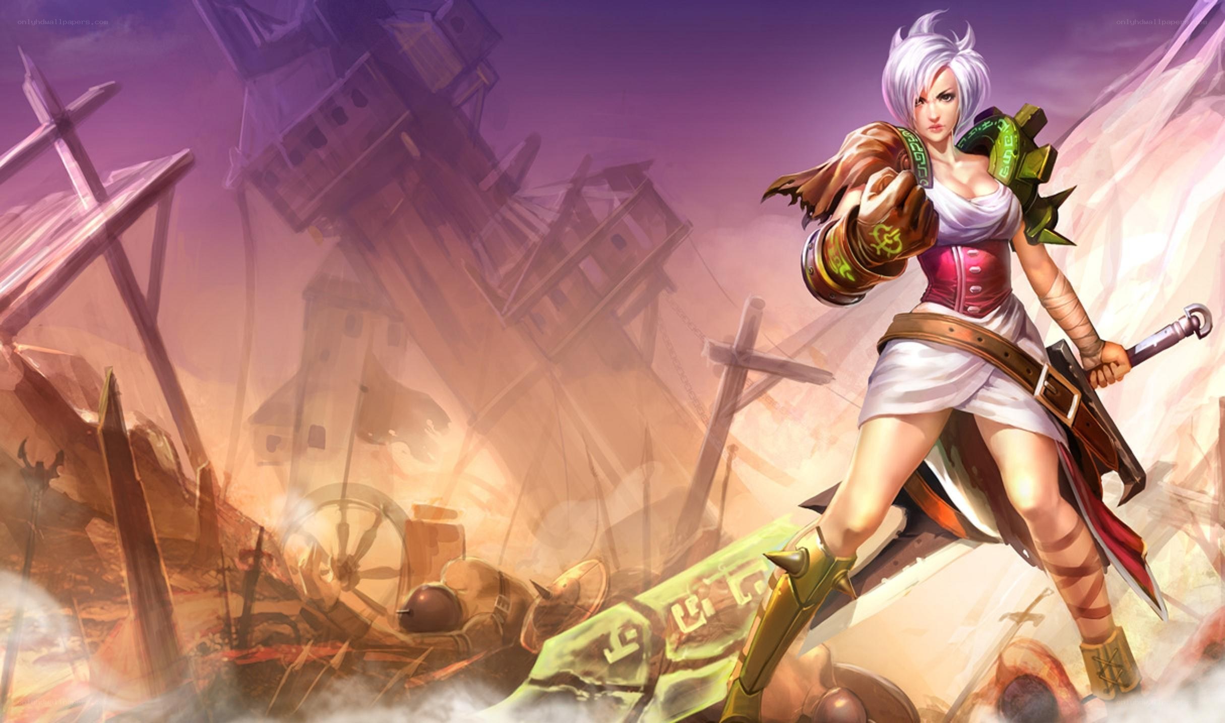 female warrior in battle