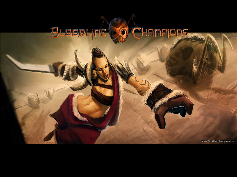 Female Warrior in Combat — Brown
