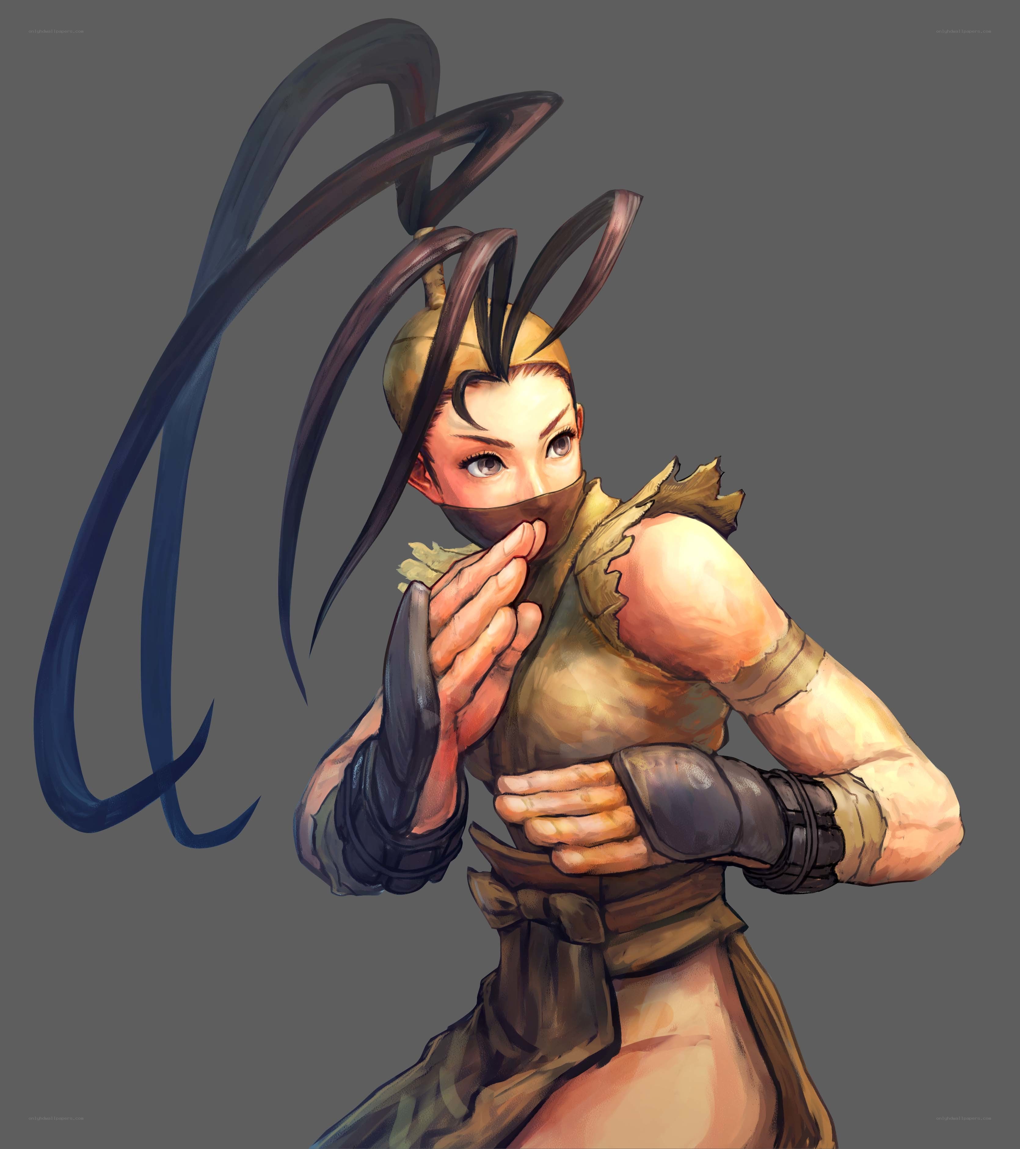 female warrior in combat stance