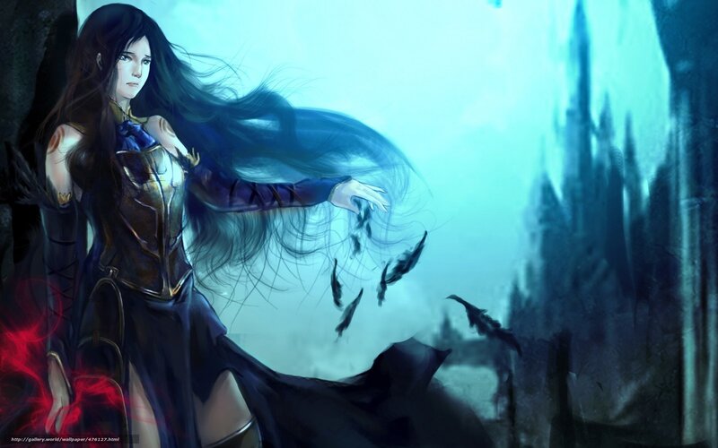 female warrior in dark fantasy