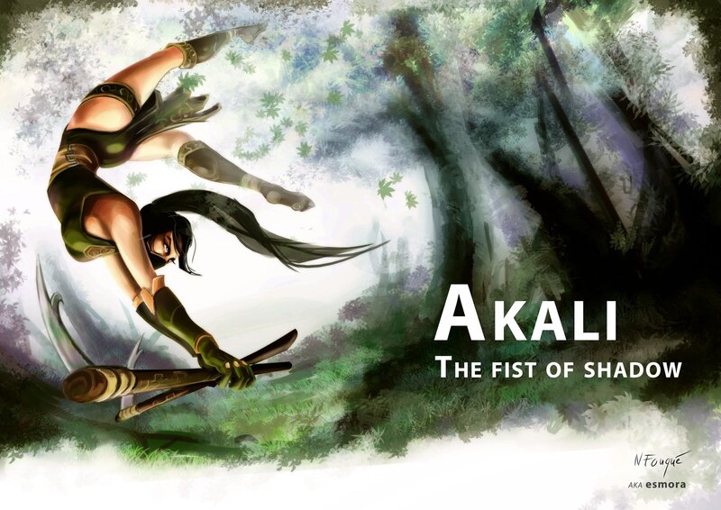 Female Warrior in Forest — Green, Dramatic, Digital Art, Weapons
