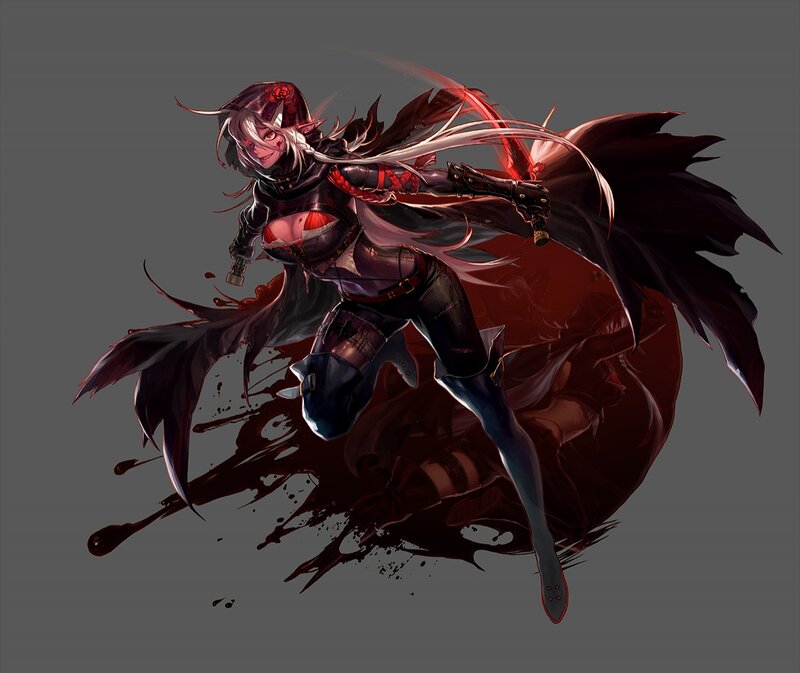 Female Warrior in Motion — Black