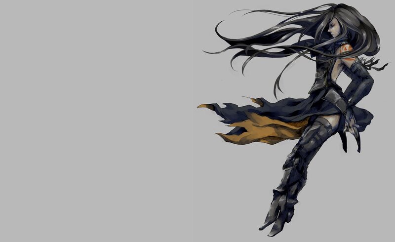 Female Warrior in Motion — Gray