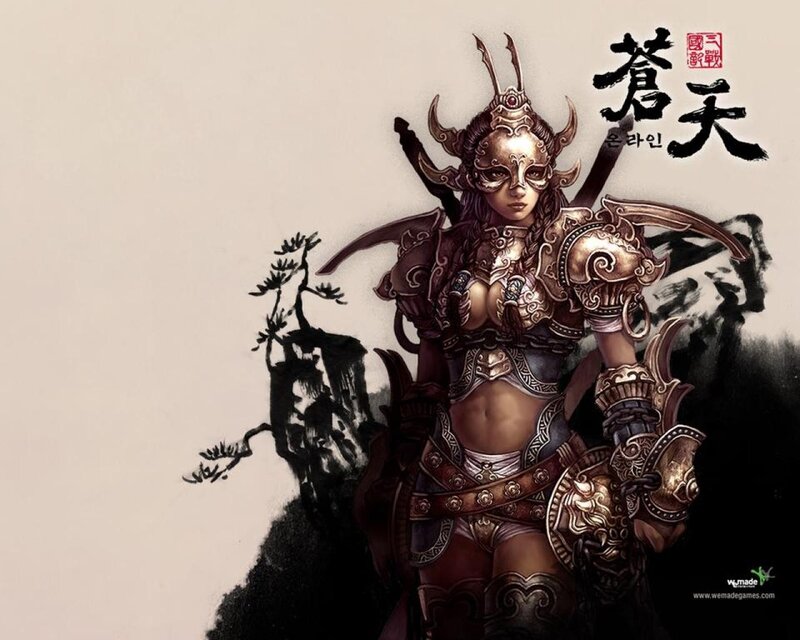 female warrior in ornate armor