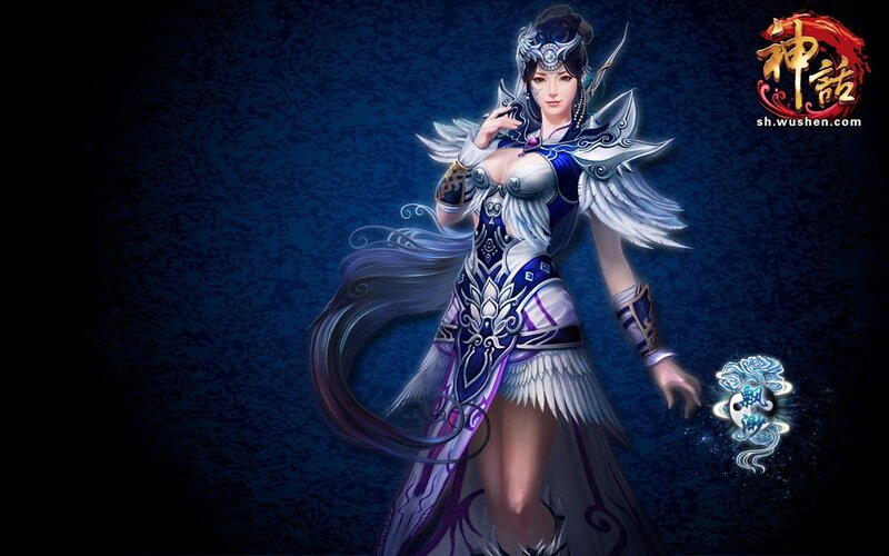 female warrior in ornate armor