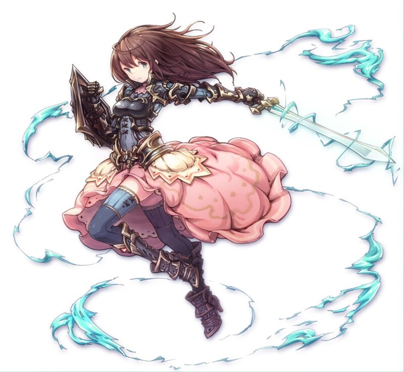 Female Warrior in Pink Dress