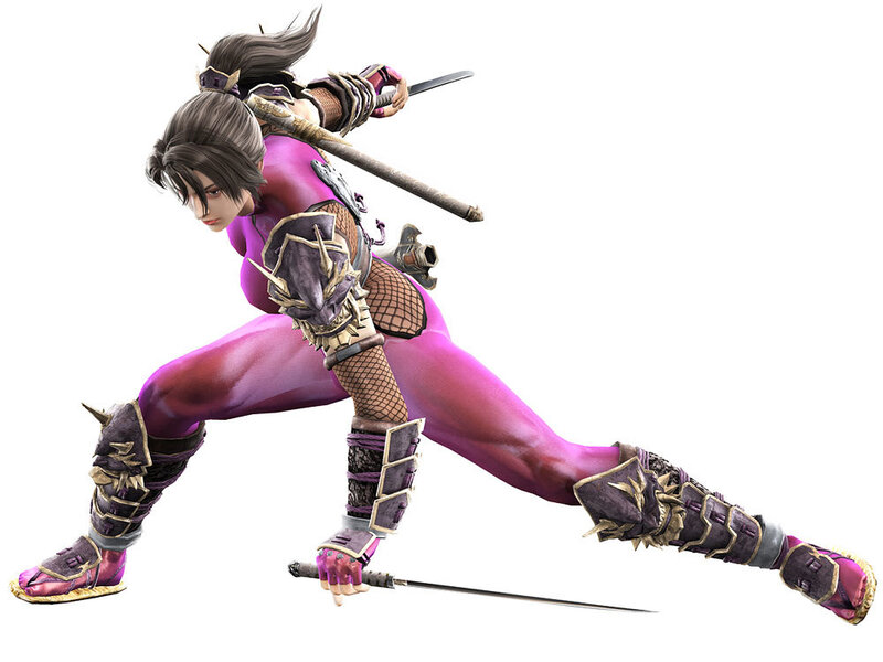 Female Warrior in Purple Suit