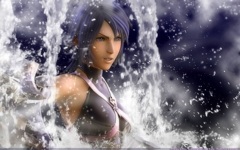 female warrior in snowy battle