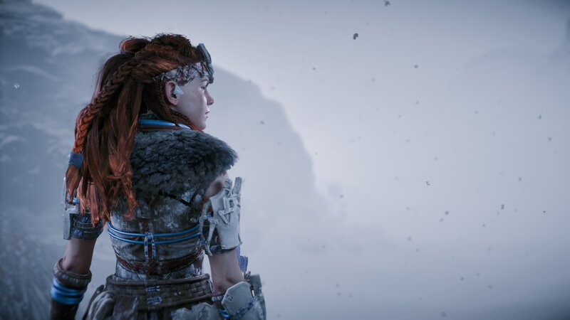 Female Warrior in Winter — Gray