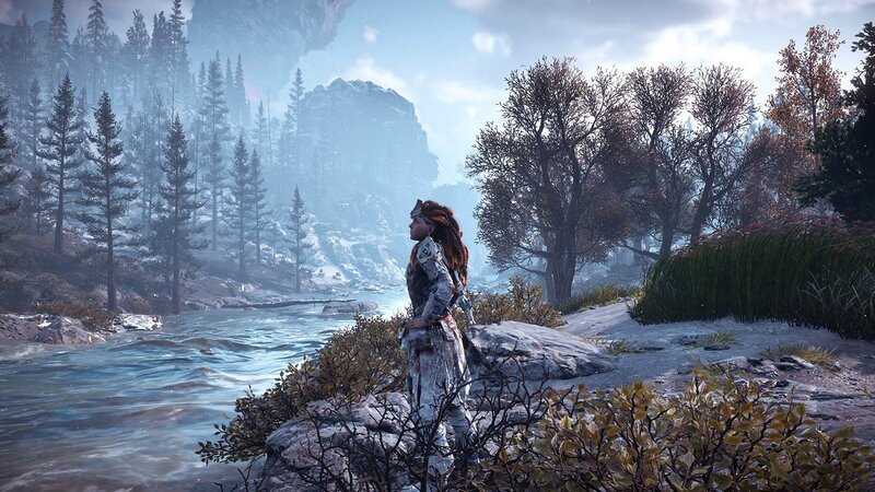 Female Warrior on Riverbank