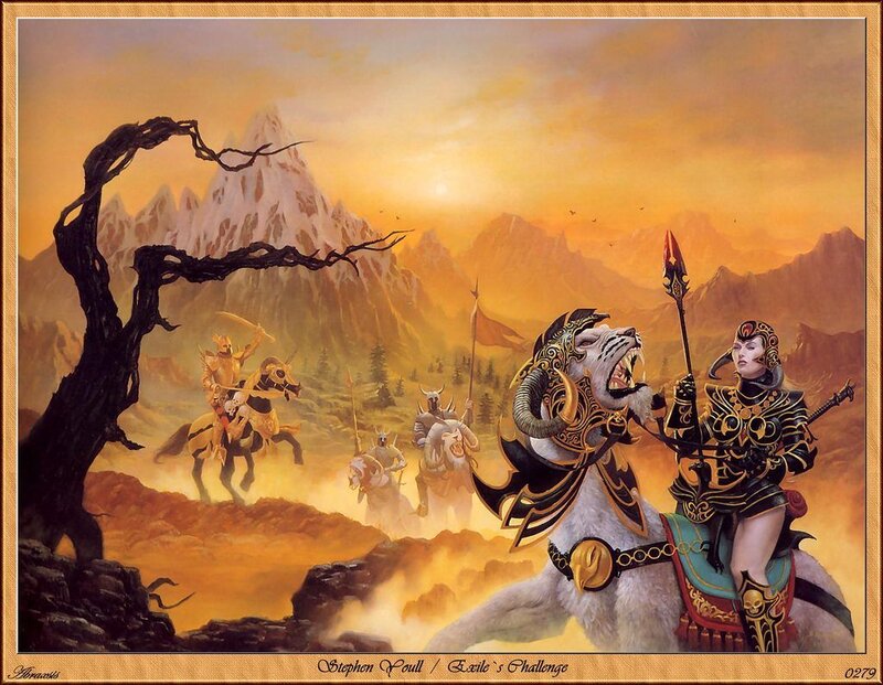Female Warrior on Saber-toothed Tiger
