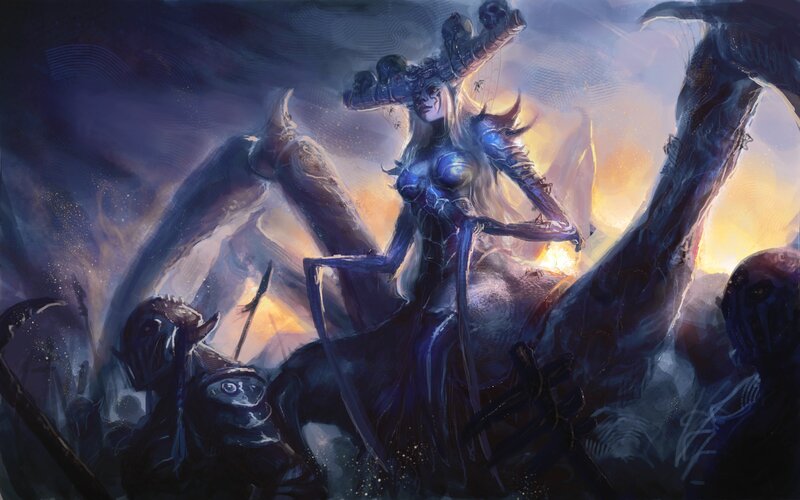 Female Warrior on Spider Mount