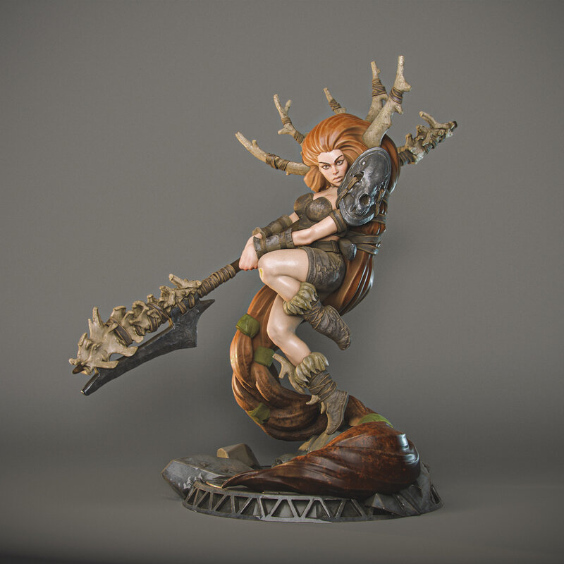 Female Warrior Statue