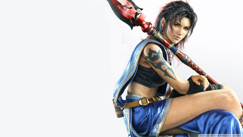 female warrior with axe