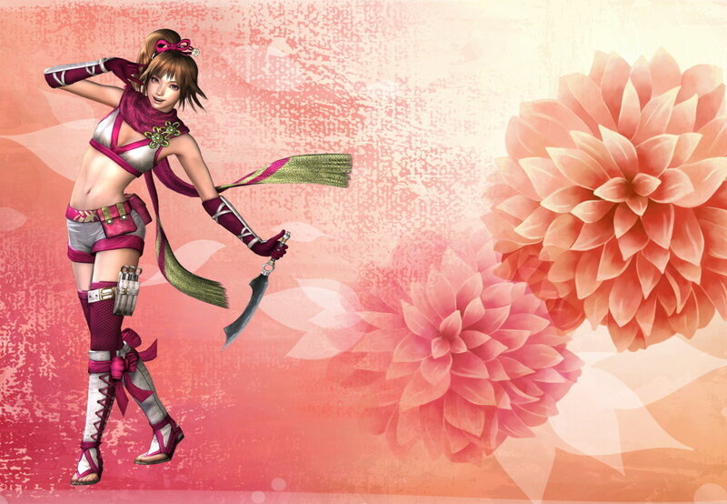 female warrior with blade
