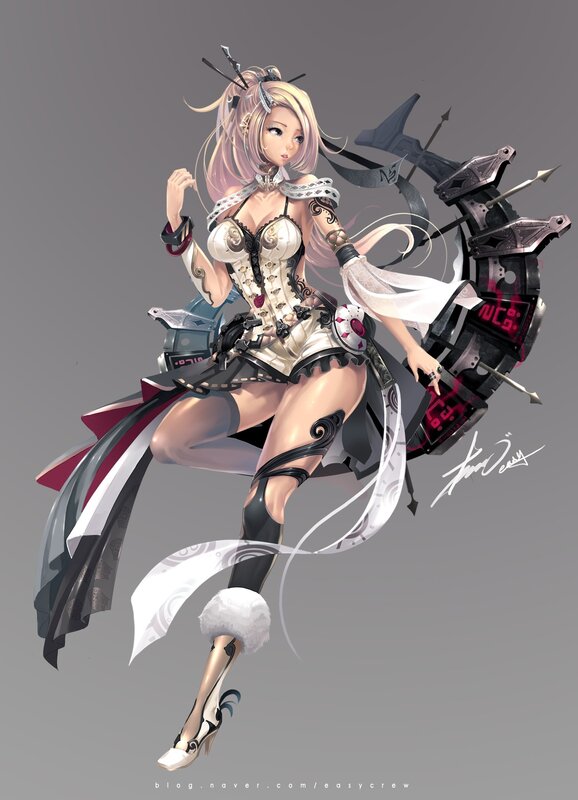 female warrior with bow