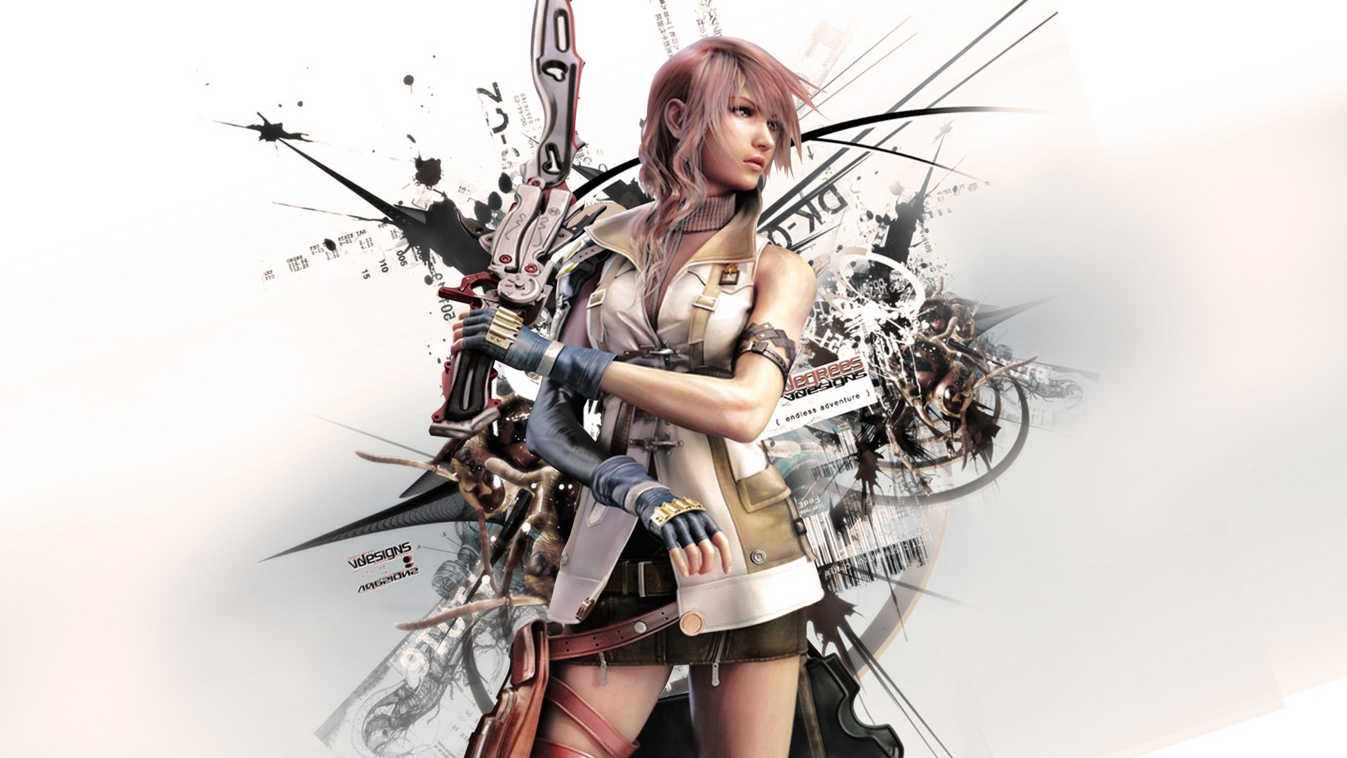 female warrior with bow