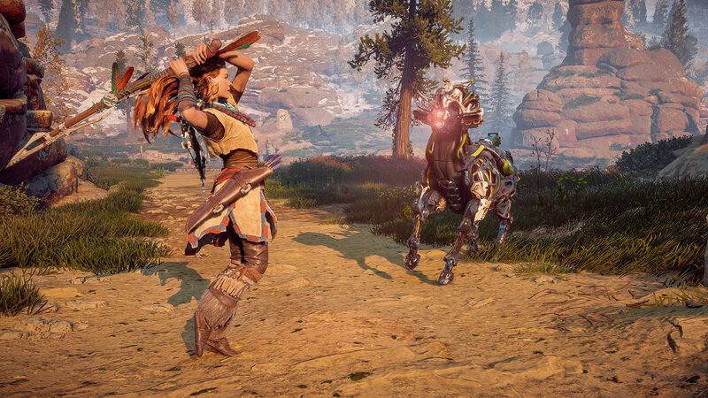 Female Warrior with Bow — Brown, Adventurous