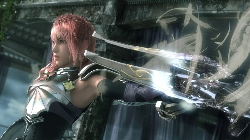 Female Warrior with Bow — Silver, Dramatic, 3d Render, Feathers, Armor, Pink