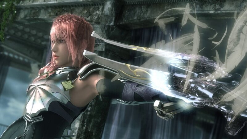 Female Warrior with Bow — Silver, Dramatic, 3d Render, Feathers
