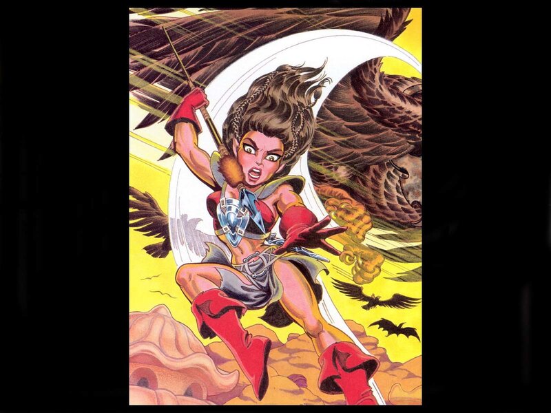 Female Warrior with Bow — Yellow