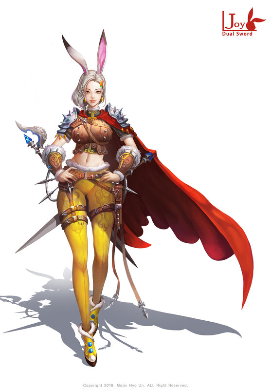 Female Warrior with Bunny Ears