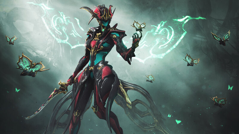 Female Warrior with Butterfly Wings