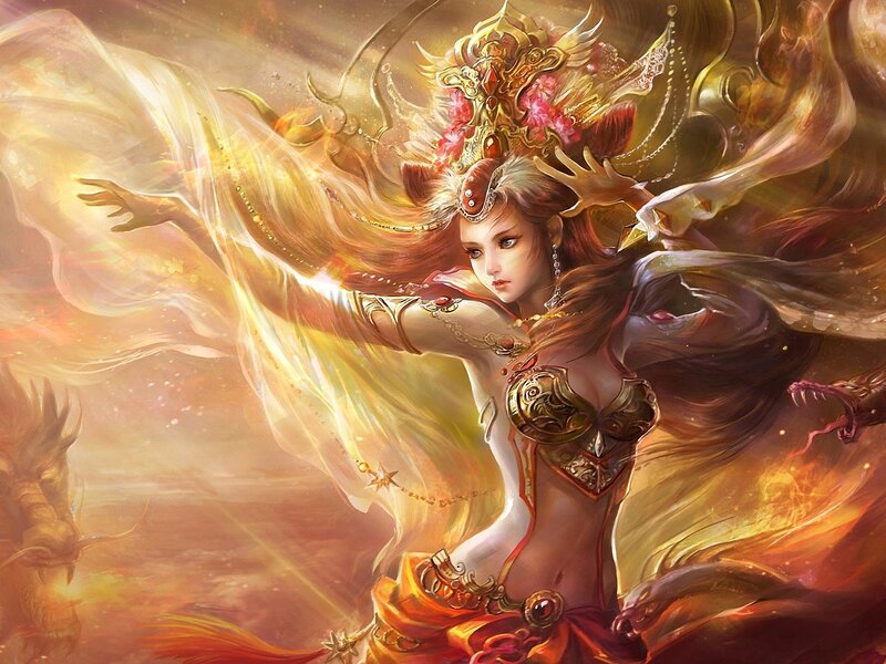 Female Warrior with Crown
