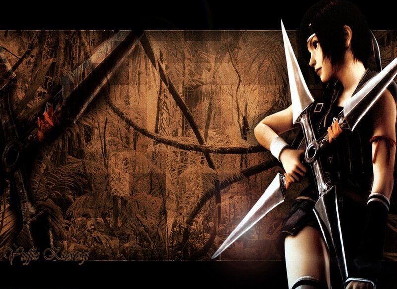 Female Warrior with Dual Blades — Brown