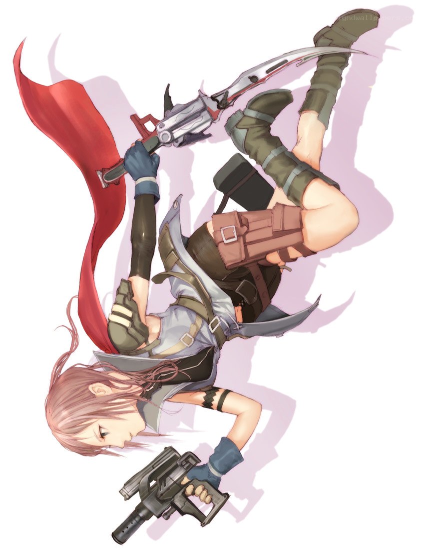 female warrior with dual weapons