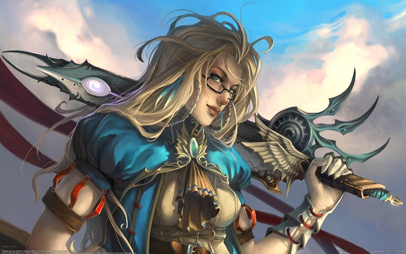 Female Warrior with Glasses