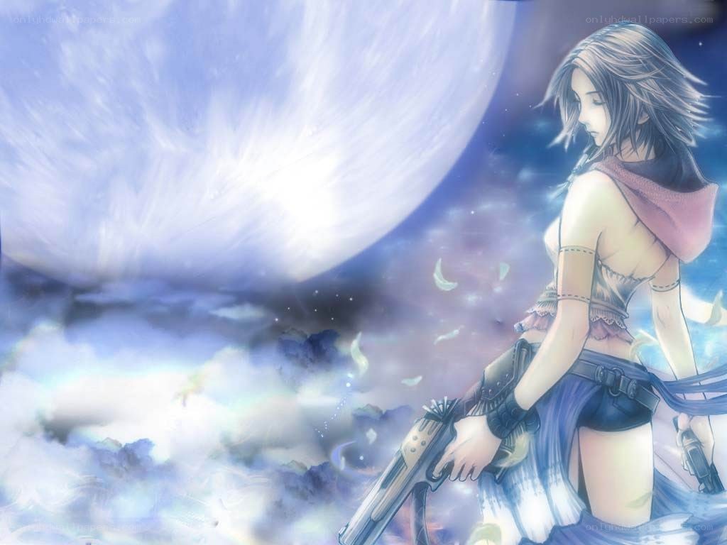 female warrior with gun