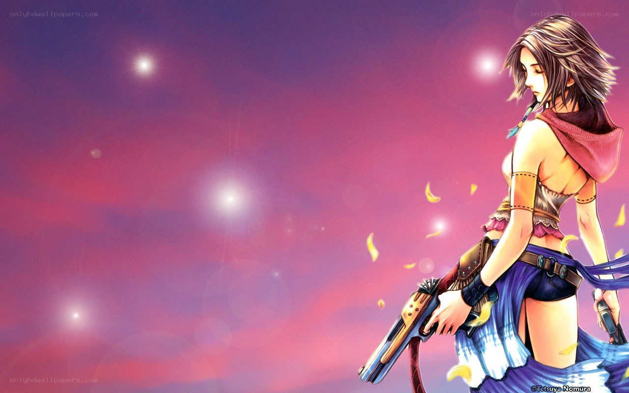 female warrior with guns
