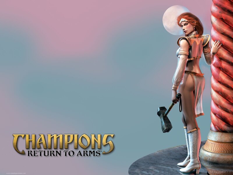 Female Warrior with Hammer — Pink