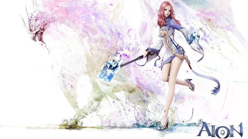 Female Warrior with Hammer — White, Dramatic