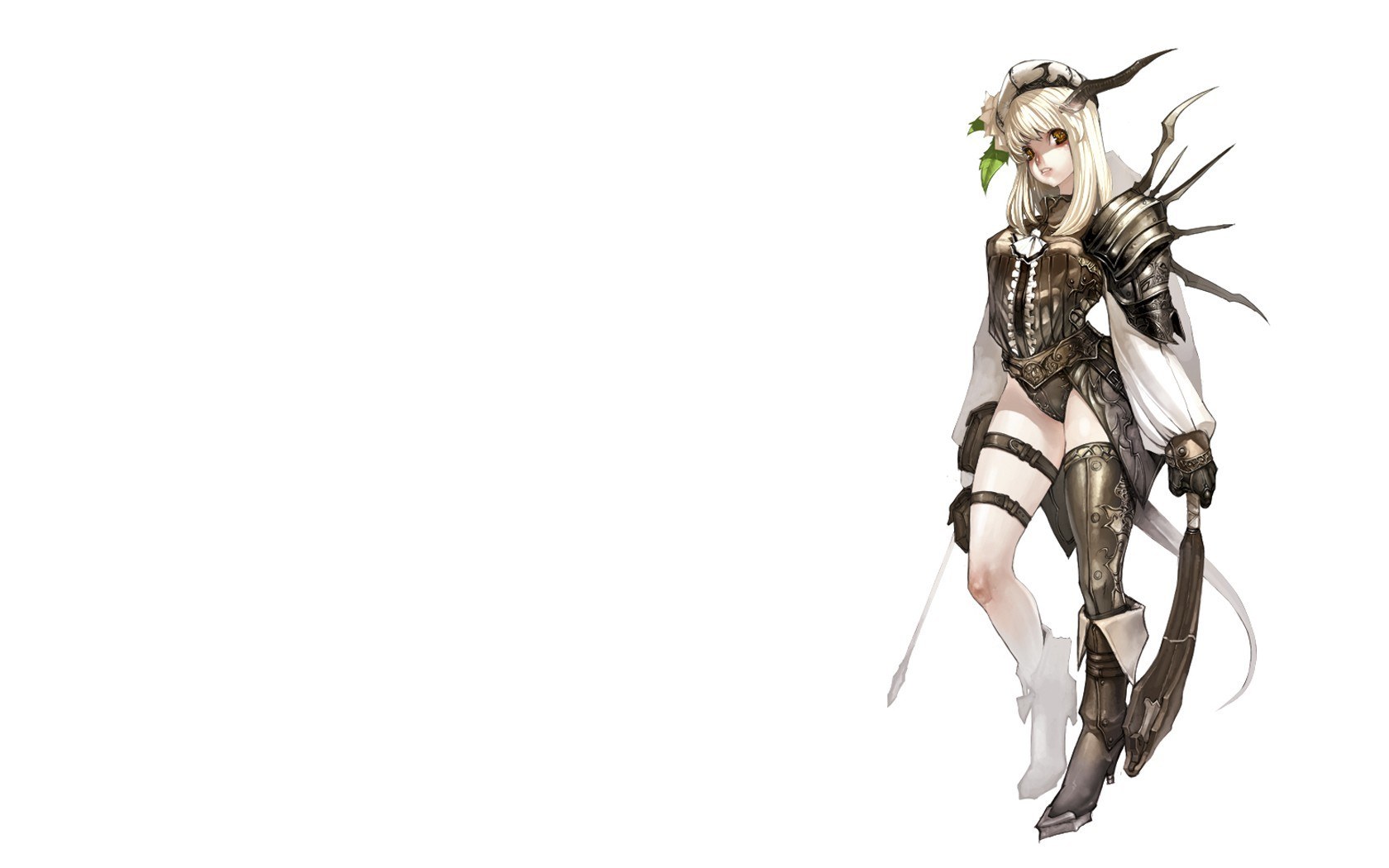 female warrior with horns