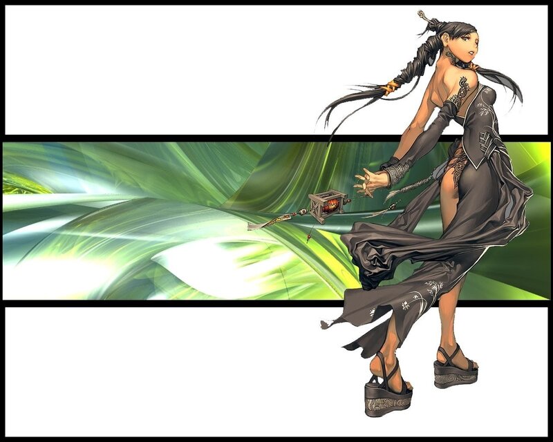 female warrior with lantern