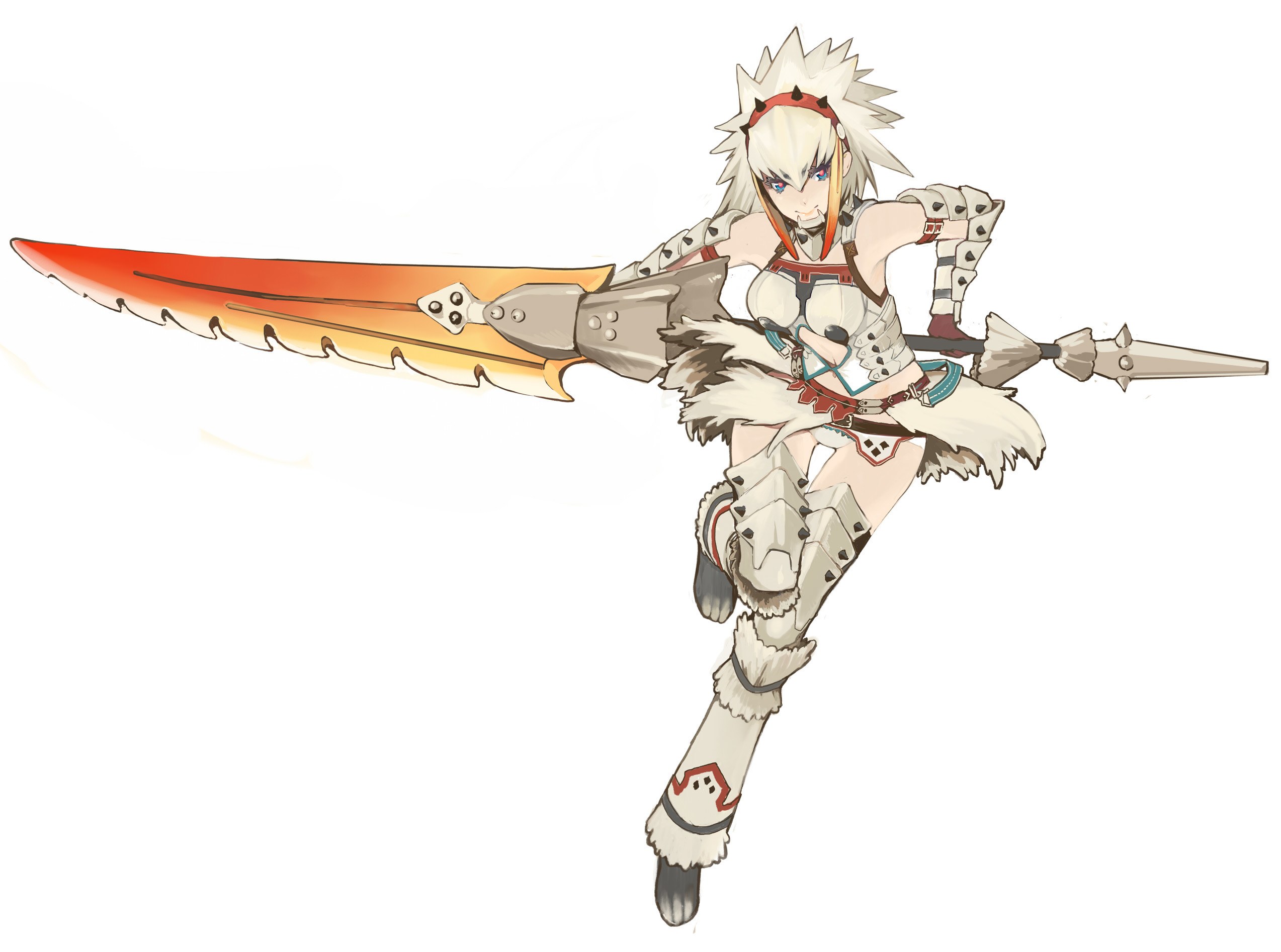 female warrior with large sword