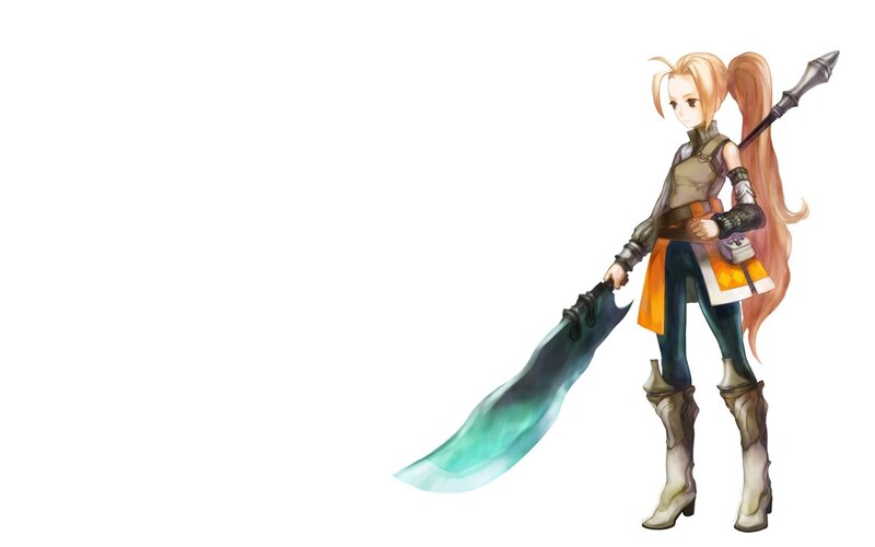 female warrior with large sword