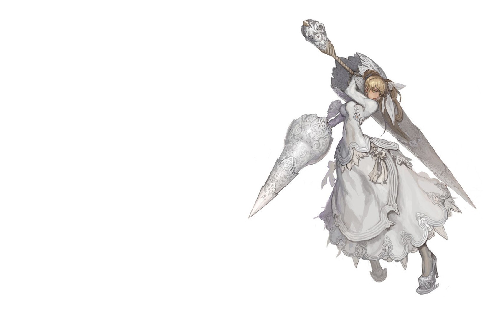 female warrior with large sword