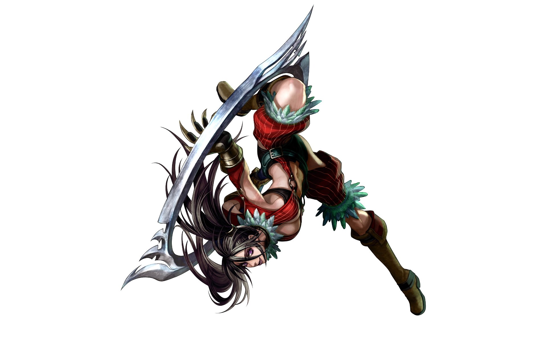 female warrior with large sword