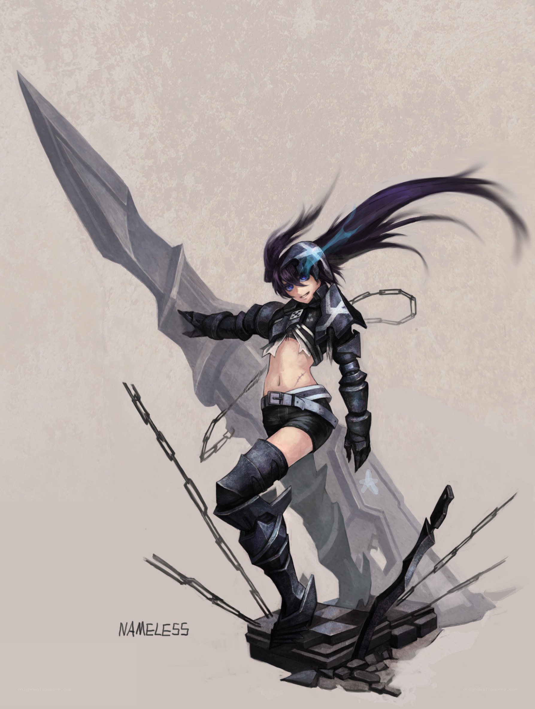 female warrior with large sword