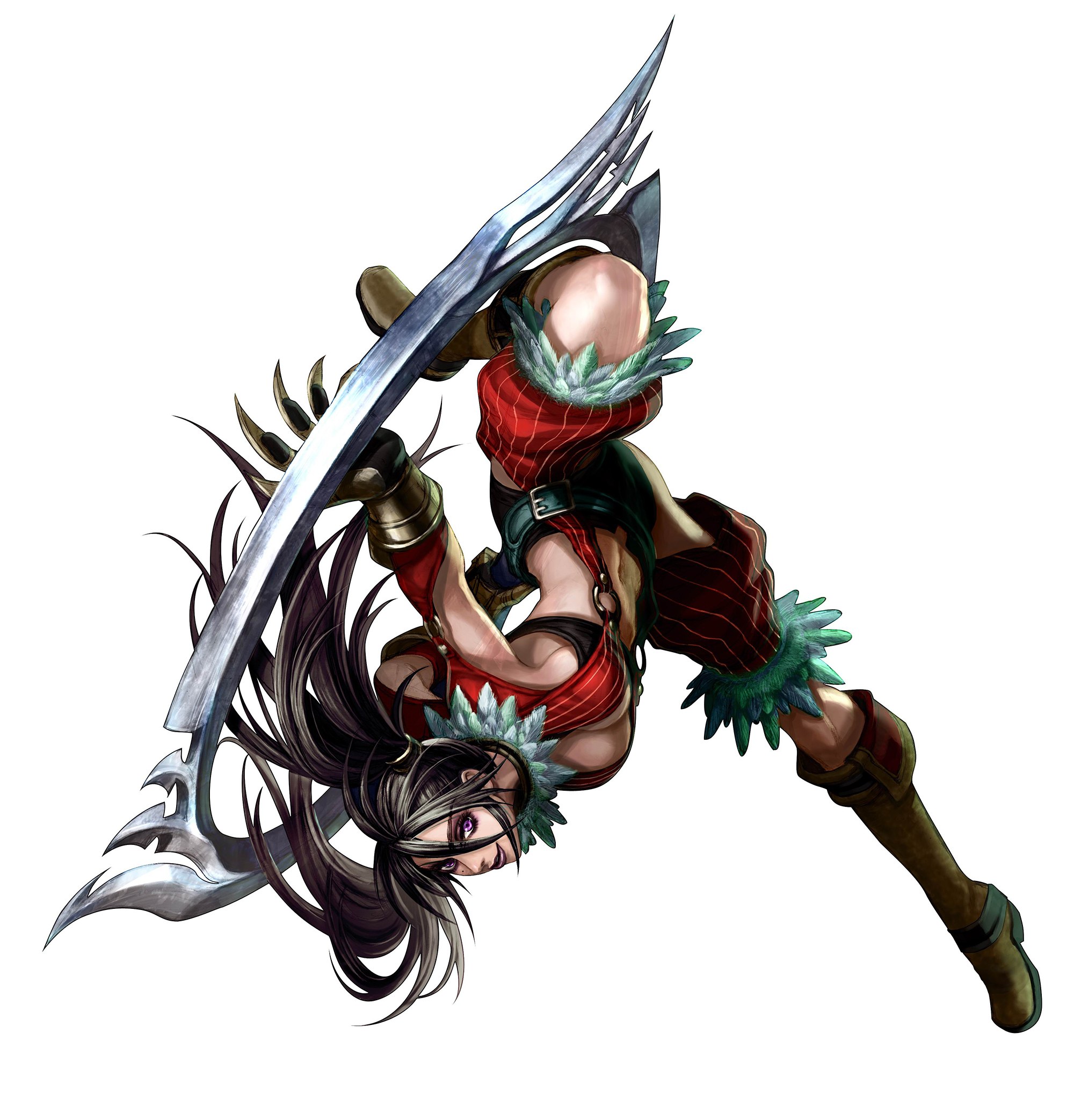 female warrior with large sword