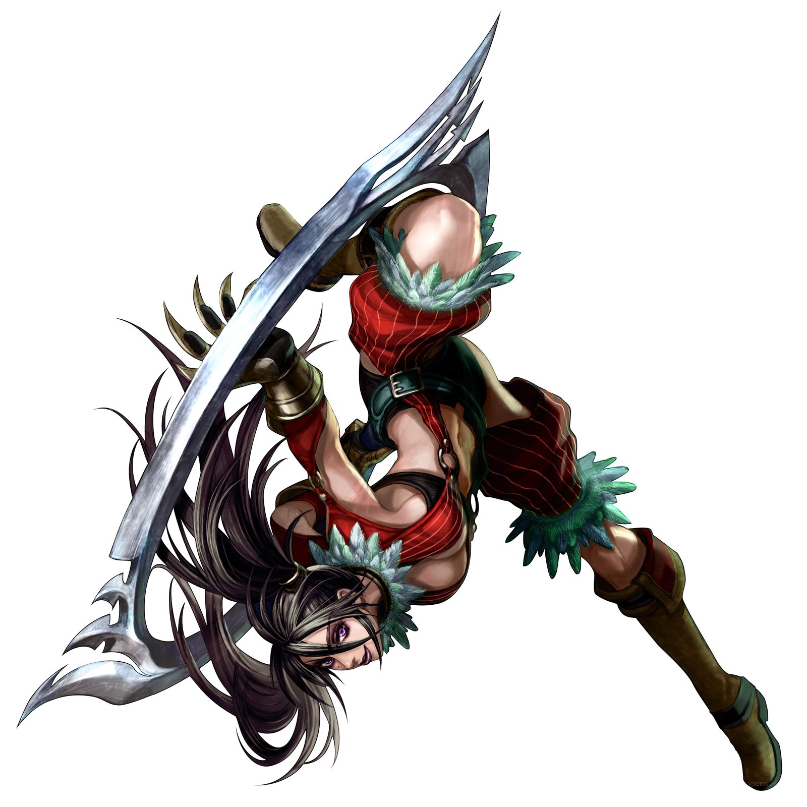 female warrior with large sword